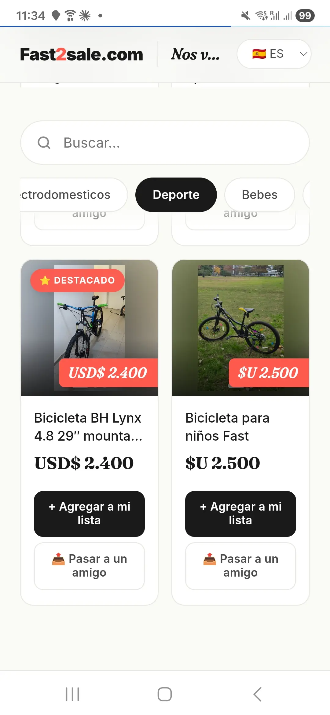 Catálogo Ana — Deporte